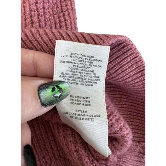 Aritzia Wilfred Free Chunky Merino Wool Sweater Size S Classic Casual Minimalist - Picture 7 of 9